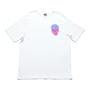 "Waiting" Cut and Sew Wide-body Tee White