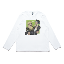 Load image into Gallery viewer, &quot;Carry your Friend&quot; Cut and Sew Wide-body Long Sleeved Tee White/Black