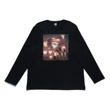 Load image into Gallery viewer, &quot;Heartlight&quot; Cut and Sew Wide-body Long Sleeved Tee White/Black