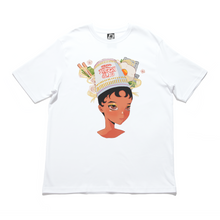 Load image into Gallery viewer, &quot;Cup Noodles&quot; Cut and Sew Wide-body Tee White/Beige