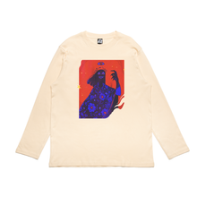 Load image into Gallery viewer, &quot;Vessel&quot; Cut and Sew Wide-body Long Sleeved Tee Black/Beige