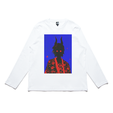 Load image into Gallery viewer, &quot;On a dark Night&quot; Cut and Sew Wide-body Long Sleeved Tee Black/Beige