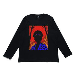 "Artifact" Cut and Sew Wide-body Long Sleeved Tee Black
