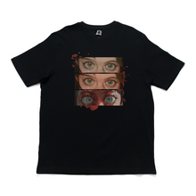 Load image into Gallery viewer, &quot;Eyes on You&quot; Cut and Sew Wide-body Tee White/Black