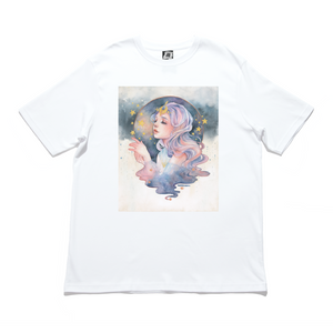 "Twinkle" Cut and Sew Wide-body Tee White