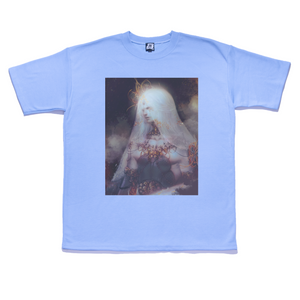 "Ethereal" Taper-Fit Heavy Cotton Tee Sky Blue