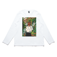 Load image into Gallery viewer, &quot;Summerday&quot; Cut and Sew Wide-body Long Sleeved Tee White/Black