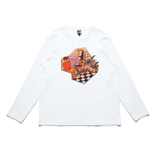 Load image into Gallery viewer, &quot;Greenhouse&quot; Cut and Sew Wide-body Long Sleeved Tee White/Black
