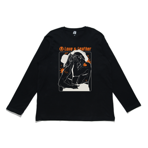 "Rodeo" Cut and Sew Wide-body Long Sleeved Tee White/Black/Beige