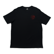 Load image into Gallery viewer, &quot;Lasso Red&quot; Cut and Sew Wide-body Tee Black/Beige