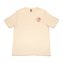 Load image into Gallery viewer, &quot;Lasso Red&quot; Cut and Sew Wide-body Tee Black/Beige