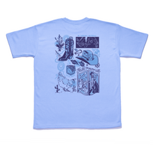 Load image into Gallery viewer, &quot;Someone you really love &quot; Taper-Fit Heavy Cotton Tee Sky Blue