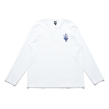 Load image into Gallery viewer, &quot;Someone you really love&quot; Cut and Sew Wide-body Long Sleeved Tee White