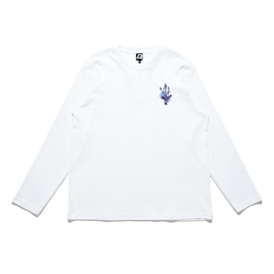 "Someone you really love" Cut and Sew Wide-body Long Sleeved Tee White