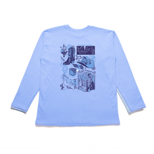 Load image into Gallery viewer, &quot;Someone you really love &quot; Taper-Fit Heavy Cotton Long Sleeve Tee Sky Blue