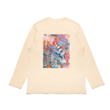 Load image into Gallery viewer, &quot;The Birth&quot; Cut and Sew Wide-body Long Sleeved Tee White/Beige
