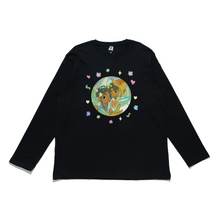 Load image into Gallery viewer, &quot;Fisheye&quot; Cut and Sew Wide-body Long Sleeved Tee White/Black