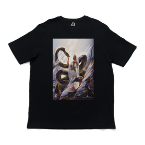 "The Snake" Cut and Sew Wide-body Tee Black