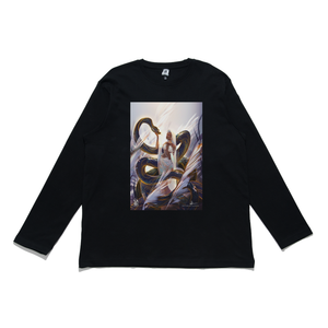 "The Snake" Cut and Sew Wide-body Long Sleeved Tee Black