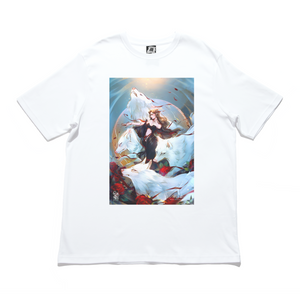 "The Wolf" Cut and Sew Wide-body Tee White