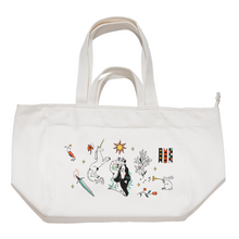 Load image into Gallery viewer, &quot;Medieval Moodboard&quot; Tote Carrier Bag Cream/Green