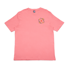 Load image into Gallery viewer, &quot;Osmosis&quot; Cut and Sew Wide-body Tee White/Salmon Pink