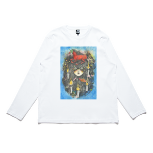 "Watch Me" Cut and Sew Wide-body Long Sleeved Tee White