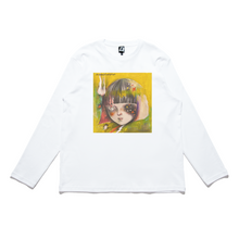 Load image into Gallery viewer, &quot;Hear Me&quot; Cut and Sew Wide-body Long Sleeved Tee White/Beige