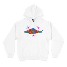 Load image into Gallery viewer, &quot;Freshwater Gemini&quot; Basic Hoodie White/Pink