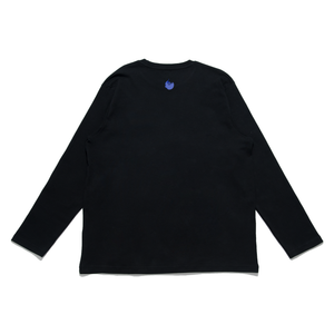 "TheMoon" Cut and Sew Wide-body Long Sleeved Tee Black