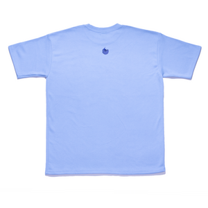 "The Moon" Taper-Fit Heavy Cotton Long Sleeve Tee Sky Blue