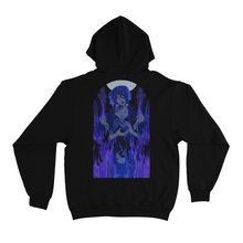 Load image into Gallery viewer, &quot;Hierophant&quot; Basic Hoodie Black/Cobalt Blue