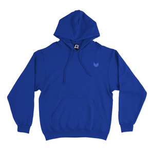 "Hierophant" Basic Hoodie Black/Cobalt Blue