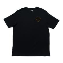 Load image into Gallery viewer, &quot;Heart On My Sleeve&quot; Cut and Sew Wide-body Tee White/Black