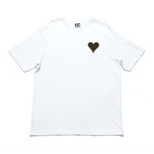 Load image into Gallery viewer, &quot;Heart On My Sleeve&quot; Cut and Sew Wide-body Tee White/Black