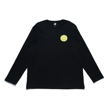 Load image into Gallery viewer, &quot;Smiley&quot; Cut and Sew Wide-body Long Sleeved Tee White/Black