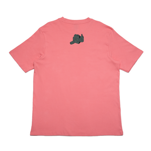 "Washed Up" Cut and Sew Wide-body Tee Salmon Pink