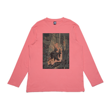 Load image into Gallery viewer, &quot;Washed Up&quot; Cut and Sew Wide-body Long Sleeved Tee Salmon Pink