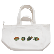 Load image into Gallery viewer, &quot;Fell Awake&quot; Tote Carrier Bag Cream/Green