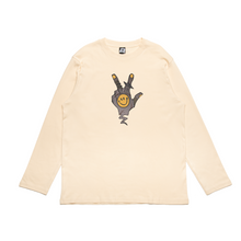 Load image into Gallery viewer, &quot;Eddy Boy&quot; Cut and Sew Wide-body Long Sleeved Tee White/Black/Beige