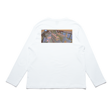 Load image into Gallery viewer, &quot;Supernatural Konbini&quot; Cut and Sew Wide-body Long Sleeved Tee White/Black