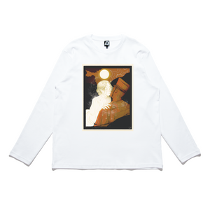 "Saint Valentine's Day" Cut and Sew Wide-body Long Sleeved Tee White