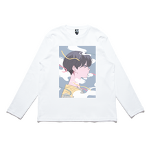 Load image into Gallery viewer, &quot;Sick&quot; Cut and Sew Wide-body Long Sleeved Tee White/Black