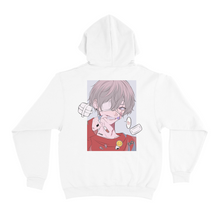 Load image into Gallery viewer, &quot;Vapor&quot; Basic Hoodie White/Pink