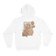 Load image into Gallery viewer, &quot;Floral Peach&quot; Basic Hoodie White