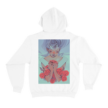 Load image into Gallery viewer, &quot;Red Roses&quot; Basic Hoodie White