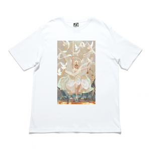 "St. Michael" Cut and Sew Wide-body Tee White