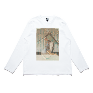 "The Shroud of Agincourt" Cut and Sew Wide-body Long Sleeved Tee White