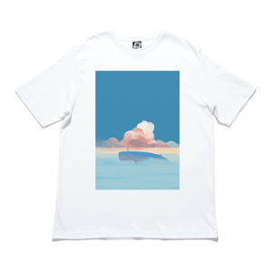 "The Whale" Cut and Sew Wide-body Tee White