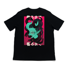 Load image into Gallery viewer, &quot;Snake Demon&quot; Cut and Sew Wide-body Tee White/Black